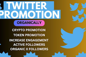 do twitter organics growth, gain engagement, ico , crypto and nft promotion