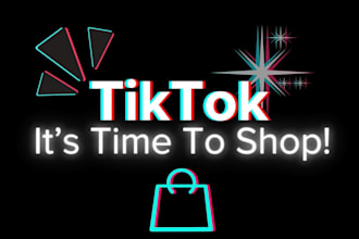 set up manage tiktok shop, edit shopify redesign shopify store facebook ads
