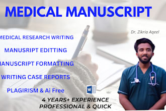 write and edit medical manuscript case reports and research