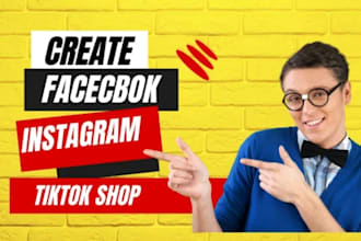setup tiktok shop, facebook shop and instagram shop for shopify marketing