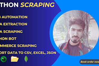 do web scraping data extraction to csv,json