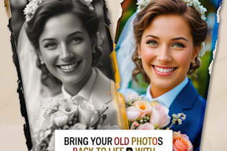 upscale, remaster, colorize and restore old photos with stunning clarity