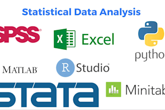 do expert data analysis using spss, matlab, excel, python, stata