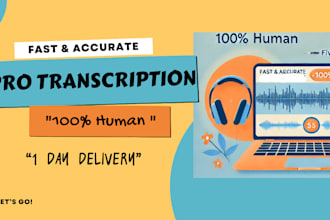 accurately transcribe audio and video to text in any format