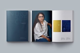 design coffee table book combining text and images using indesign