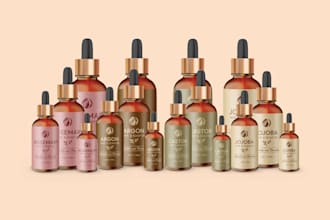 do cosmetic label design, skincare, cbd, cosmetic label, packaging design