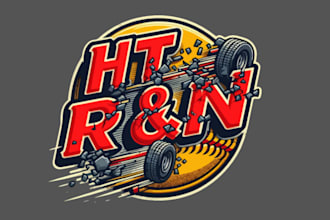 create softball team logo design for your business or company