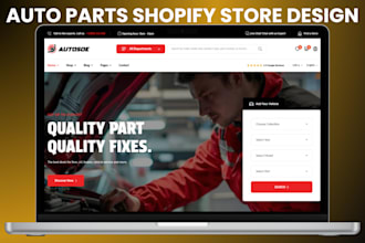 build 7 figure automotive website ymm part store car parts dropshipping store