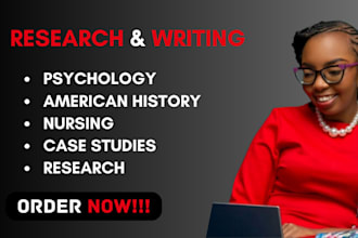 excellently do psychology, american history, nursing, case study and research