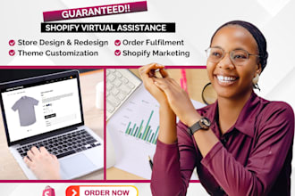 manage shopify store, get you sales, shopify virtual assistant, 6 figure income