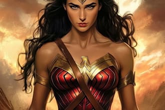 draw you a dc or marvel style comic book superhero character