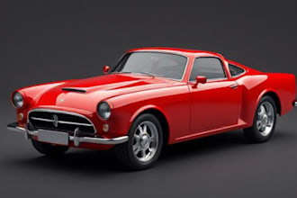 create realistic 3d car rendering, rc car model, blender, 3d car animation