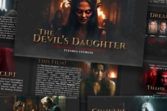 design film pitch deck, movie script, tv web series, comedy script, documentary