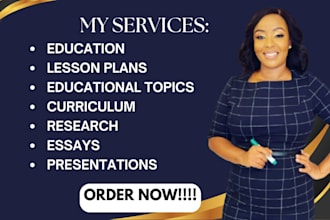 create high quality educational lesson plans and research on education topics