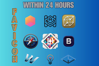 design a sleek, modern favicon and app icon for your website or brand