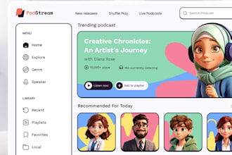 design edit music website, band, dj, record label website, music artist website