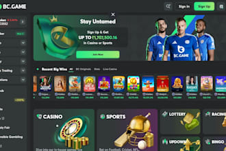 develop a full bc game clone script same UI, apis, all inhouse game with code