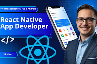 develop a professional mobile app for ios and android with react native