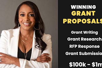 write grant proposals, rfp response and grant submission