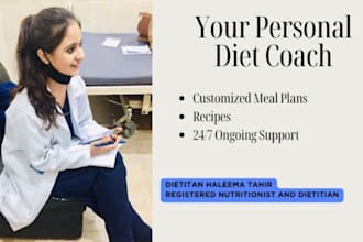 be your nutritionist making diet plan for weight loss