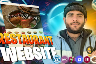 create a professional restaurant or cafe website with online food ordering