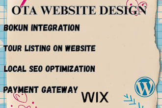 build tour agency operator website for ota listing with bokun integration