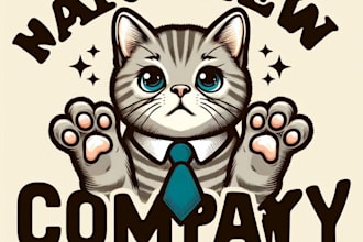 do make cat hand drawing mascot logo design with unlimited review