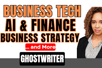 be your professional business, leadership and finance ebook writer ghostwriter
