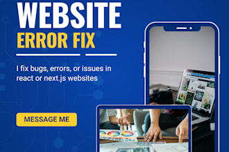 fix bugs in react or next js web application