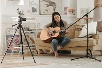 record professional acoustic, electric or classical guitar on your song
