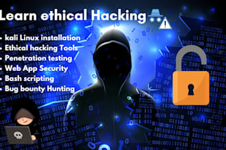 teach you kali linux for cybersecurity and hacking