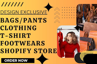 design clothing pants bags fashion footwear tshirt apron vest shopify store