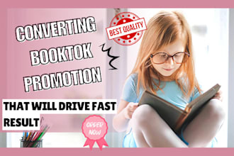 do promotion for your amazon book on my tiktok influencer account, booktok