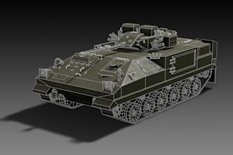create 3d rc model  tank model aircraft model marine vehicle 3d armoured