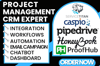 do construction management crm pipedrive honeybook servicetitan proofhub caspio