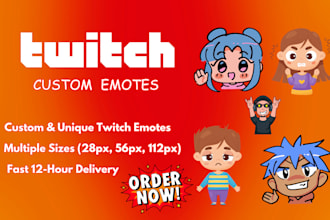 design professional twitch emotes for your channel
