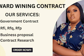 write rfp rfq proposal do government contract research winning bid proposal