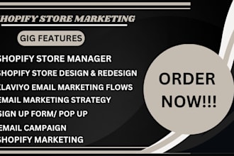 shopify store marketing b2b lead generation klaviyo email marketing flow