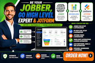 be your jobber, go high level, expert, and jotform