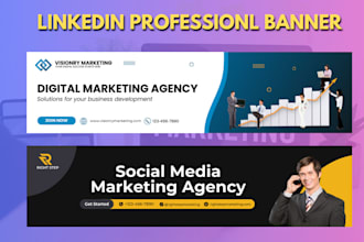 create custom linkedin banners that make your profile stand out in just 2 hour