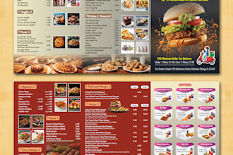 create perfect takeaway or dine in menu