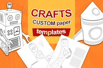 design custom paper templates for fun crafts and DIY projects