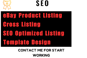 do ebay product listing, ebay SEO product listing, ebay lister