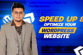 speed up and optimize your wordpress website