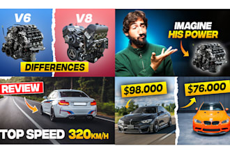design professional car or auto reviews youtube thumbnail