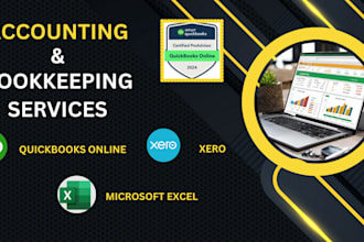 accounting and bookkeeping setup, cleanup in xero, quickbooks online, excel