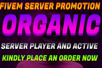 promote rust player server, dayz server, fivem server promotion, discord server