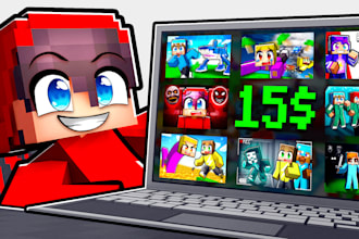 design minecraft thumbnail in 24h