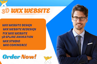 design a wix studio responsive and interactive website 3d wix studio redesign