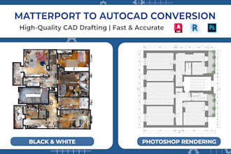convert your matterport 3d scan to autocad floor plans